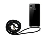 Husa Silicon cu Snur, Huawei P40 Lite, Transparent