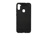 Husa Silicon Forcell, Carbon, Samsung Galaxy A11, Negru