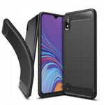 Husa Silicon Carbon, Samsung Galaxy A10, Negru