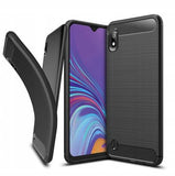Husa Silicon Carbon, Samsung Galaxy A10, Negru
