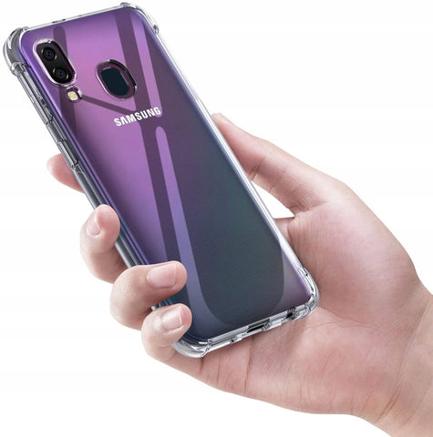 Husa silicon Anti Shock 1.5 mm Samsung A40, Transparent