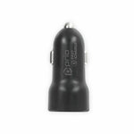 Incarcator Auto, Prio, Incarcare Rapida 20W, USB + USB-C, Negru
