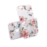 Husa Silicon, iPhone 5/5S, Transparent cu Florii