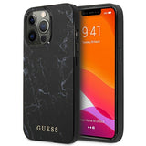 Husa Originala Guess, iPhone 13/13 Pro, Negru-Marmura
