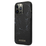 Husa Originala Guess, iPhone 13/13 Pro, Negru-Marmura