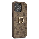 Husa cu Inel Originala Guess, iPhone 13 Pro Max, Maro