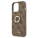 Husa cu Inel Originala Guess, iPhone 13 Pro Max, Maro