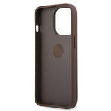 Husa cu Inel Originala Guess, iPhone 13 Pro Max, Maro