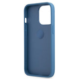 Husa cu Inel Originala Guess, iPhone 13 Pro Max, Albastru
