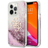 Husa Originala Guess, iPhone 13/13 Pro, Transparent cu Sclipici