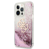 Husa Originala Guess, iPhone 13/13 Pro, Transparent cu Sclipici