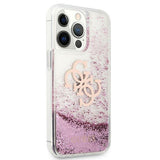 Husa Originala Guess, iPhone 13/13 Pro, Transparent cu Sclipici