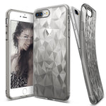 Husa Silicon Prism, iPhone 6 Plus, Transparent-negru