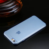 Husa Silicon Haweel, iPhone 6 Plus, Albastru-Transparent