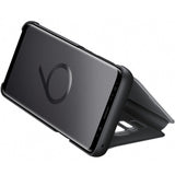 Husa Tip Carte Clear View, Originala, Samsung Galaxy S9, Negru