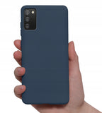 Husa Silicon Slim, Samsung Galaxy A02S, Albastru Inchis