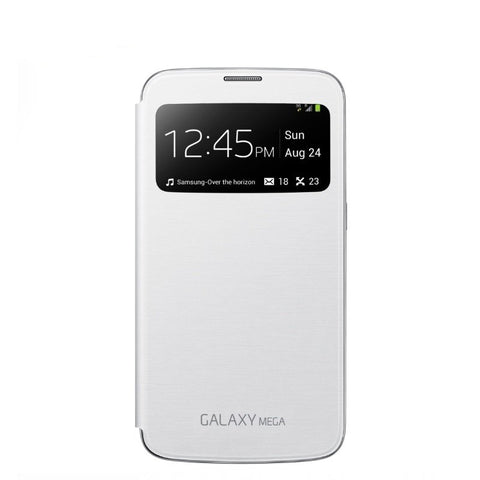 Husa Tip Carte, Originala, Samsung Galaxy Mega, Alb