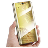 Husa Smart Clear View, Samsung Galaxy A20 , Auriu