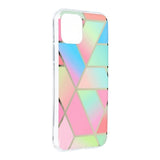 Husa Silicon Forcell, iPhone X/Xs, Design de Marmura-Multicolor