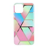 Husa Silicon Forcell, iPhone X/Xs, Design de Marmura-Multicolor