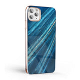 Husa Silicon Forcell, iPhone 12 Pro Max, Design de Marmura-Albastru