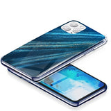 Husa Silicon Forcell, iPhone 12 Pro Max, Design de Marmura-Albastru