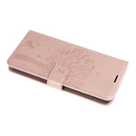 Husa Tip Carte, Forcell, Samsung Galaxy A12, Roz-Auriu