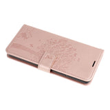 Husa Tip Carte, Forcell, Samsung Galaxy A12, Roz-Auriu