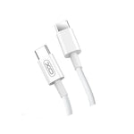 Cablu XO NB124 PD USB-C - USB-C 1,0 m alb