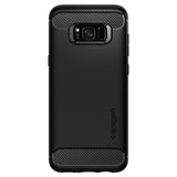 Husa Silicon Antisoc, Spigen, Samsung Galaxy S8, Negru