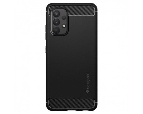 Husa Silicon Antisoc, Spigen, Samsung Galaxy A52 5G, Negru