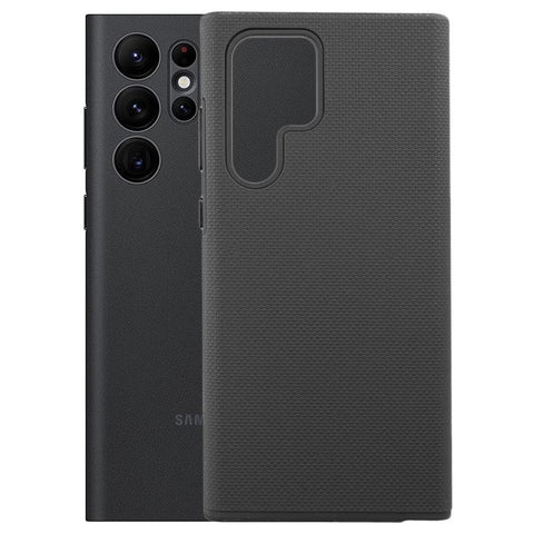 Husa Silicon Anitsoc, Prio, Samsung Galaxy S22 Ultra, Negru