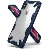Husa Antisoc, Ringke Fusion-X, iPhone Xs Max, Albastru-Transparent