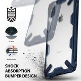 Husa Antisoc, Ringke Fusion-X, iPhone Xs Max, Albastru-Transparent