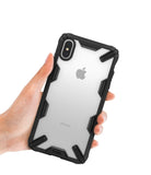 Husa Antisoc, Fusion X Ringke, iPhone XR, Negru-Transparent