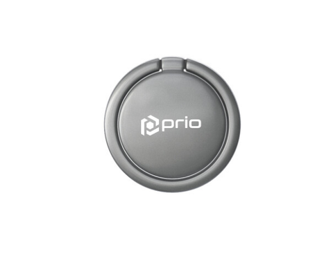 Inel metalic PRIO pentru telefon, argintiu-mat