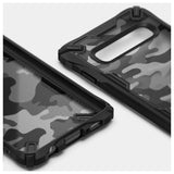 Husa Antisoc, Fusion X Ringke, Samsung Galaxy S10, Negru- Camo print
