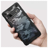 Husa Antisoc, Fusion X Ringke, Samsung Galaxy S10, Negru- Camo print