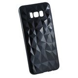Husa Silicon Geometric, Samsung Galaxy S8, Negru