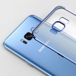 Huse Soft TPU, Samsung Galaxy S8 , Transparent-Albastru
