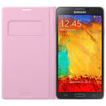Husa Tip Carte, Originala, Samsung Galaxy Note 3, Roz