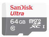 Card de memorie SanDisk Micro SD, 64GB, Alb, Gri