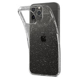 Husa Antisoc, Spigen, iPhone 12 /12 Pro, Transparent, Sclipici