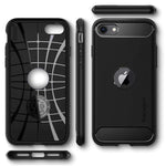 Husa Antisoc, Spigen, Rugged Armor, iPhone 7/8/SE 2020, Negru