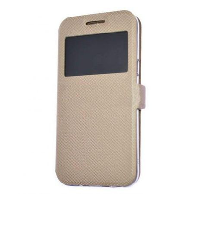 Husa Tip Carte, Samsung Galaxy J4 Plus, Auriu