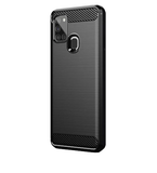 Husa Carbon, Samsung Galaxy A21S, Negru