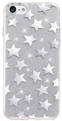 Husa Silicon, Fashion Glitter Star, Samsung Galaxy A5 2017, Argintiu