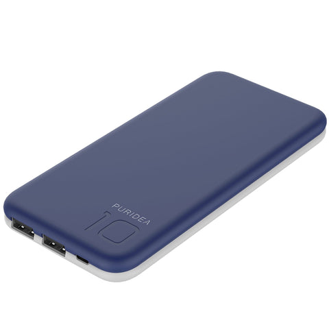 Baterie externa, 10.000 mAh, albastru