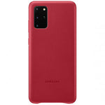 Samsung Galaxy S20 Plus Leather Cover Case - Red