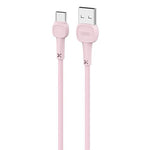 Cablu XO NB132 USB Type-C, 1m, 2A, Roz